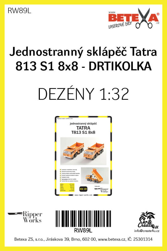 Laserový doplněk - RW 89 Tatra 813 S1 8x8 